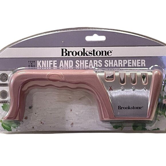 Brookstone Knife and Shears Sharpener NEW Mauve - Picture 10 of 11